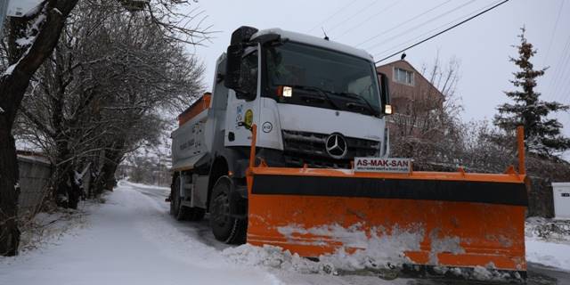 Melikgazi Belediyesi kış şartlarına hazır