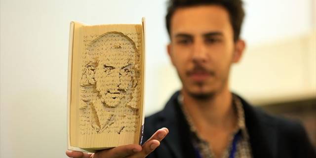 Iraklı sanatçı, "kitap oyma sanatı" ile yıpranmış kitaplara hayat veriyor