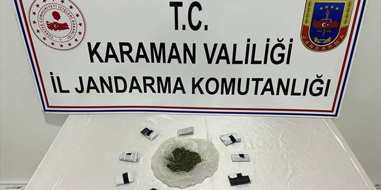 Karaman'da uyuşturucu operasyonunda 2 şüpheli yakalandı