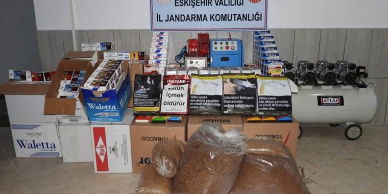 Eskişehir'de kaçak tütün operasyonunda 2 şüpheli yakalandı