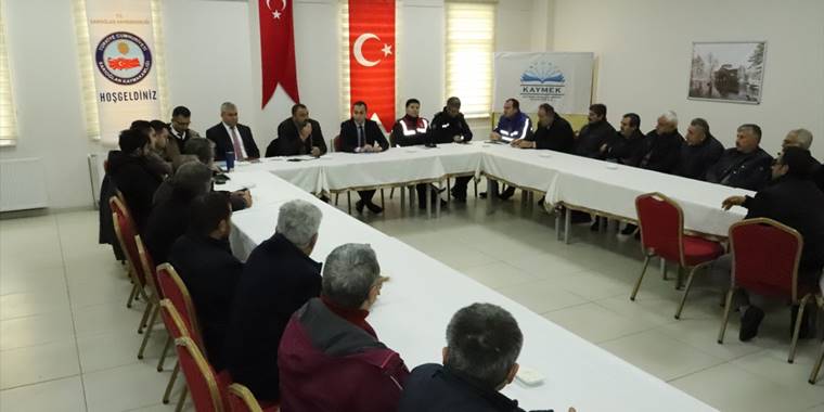 Sarıoğlan'da yılın son muhtarlar toplantısı yapıldı