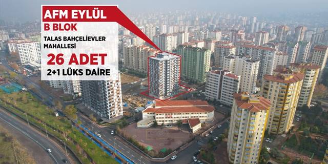 Talas Belediyesine ait daireler ihale yoluyla satılacak