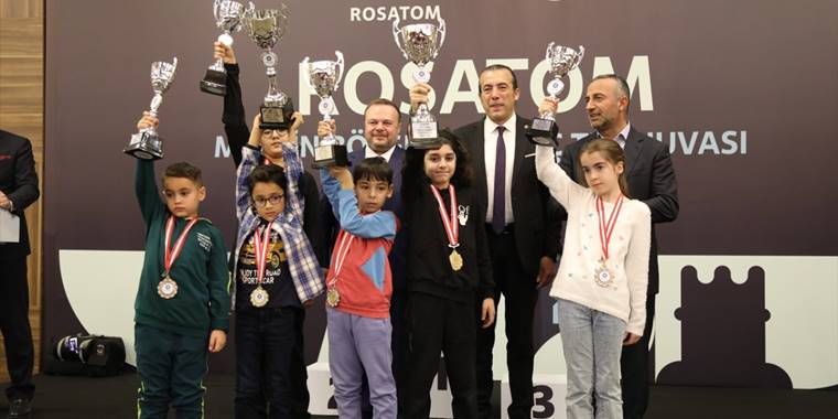 Rosatom Mersin Bölge Satranç Turnuvası'nda şampiyonlar belli oldu