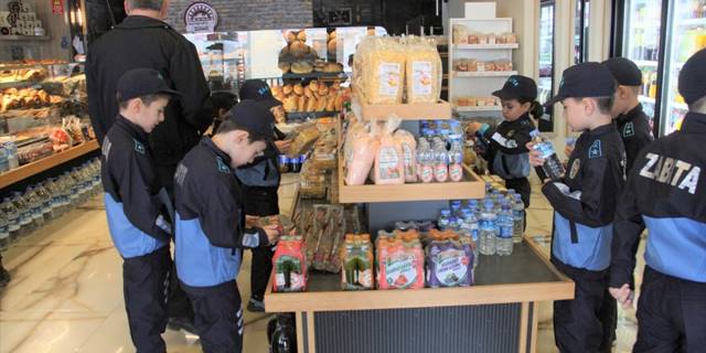 Beypazarı'nda çocuk zabıtalar denetim yaptı