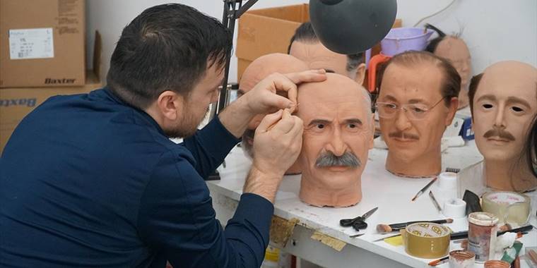 Çorum'da balmumu heykeller yapan sanatkarın eserleri yurt içi ve dışındaki müzelerde sergileniyor