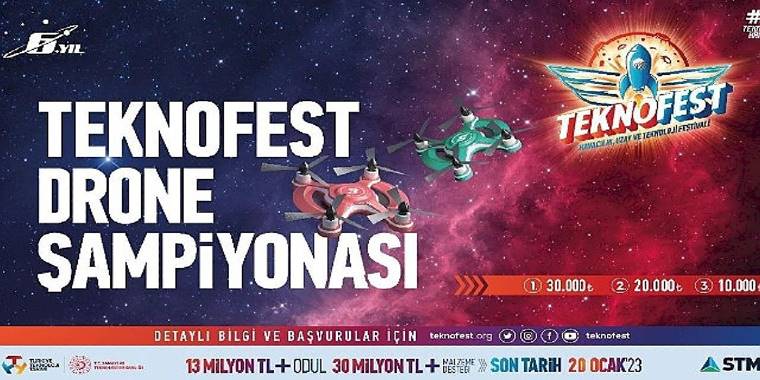 TEKNOFEST Drone Şampiyonasına Başvuru İçin Son 1 Gün!