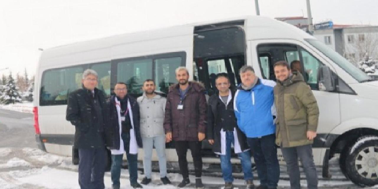 ERÜ’den 6 kişilik sağlık ekibi yola çıktı