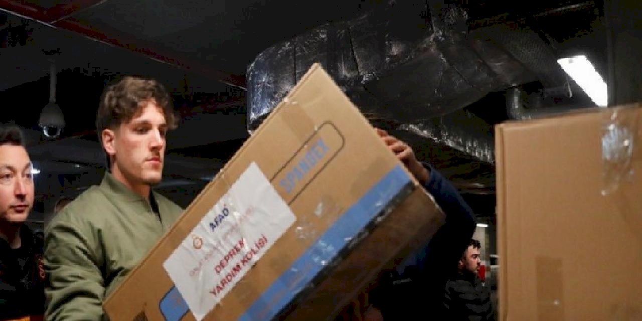 Galatasaray'ın yeni transferi Nicolo Zaniolo'dan yardım çalışmalarına destek