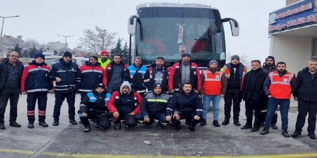 Nevşehir Belediyesi'nden deprem bölgesine tam destek