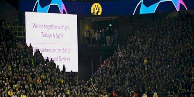 Şampiyonlar Ligi'nde depremzedeler unutulmadı