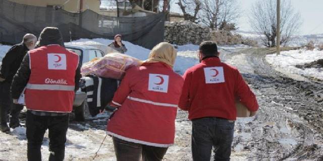 Kızılay'dan kırsala gıda desteği