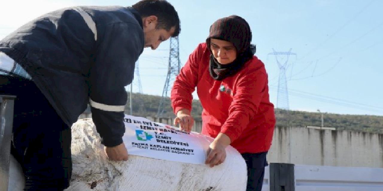 Kocaeli İzmit'ten depremzede çiftçiye destek