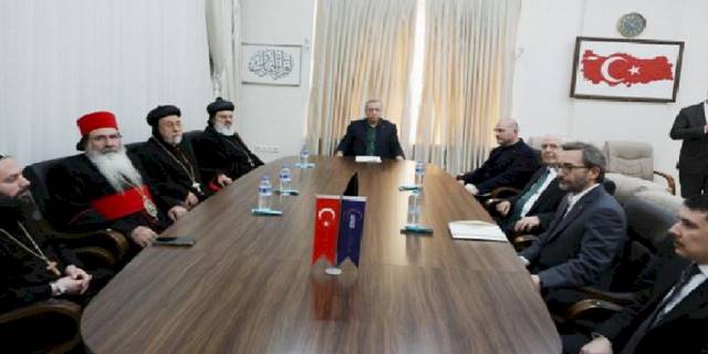 Cumhurbaşkanı Erdoğan Hatay'da Süryani toplumu temsilcileriyle görüştü