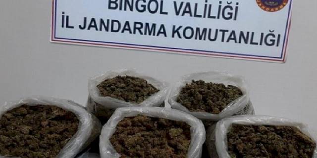 Bingöl’de 3 kilogram esrar ele geçirildi