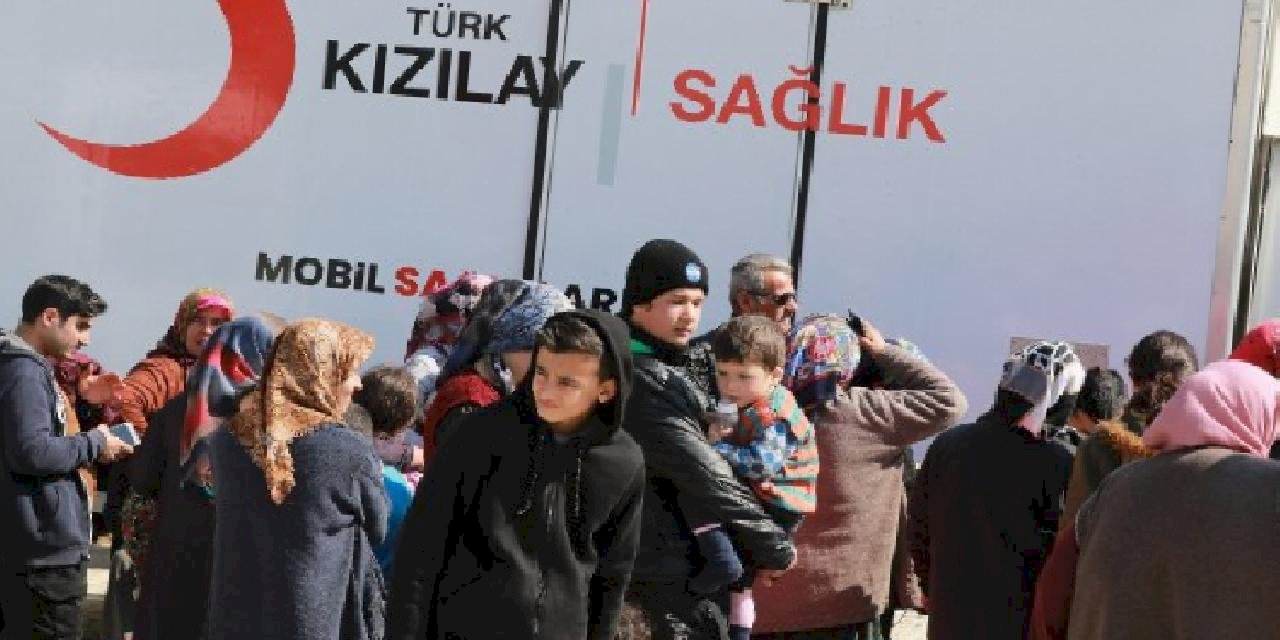 Kızılay Mobil Sağlık ekiplerinin lokasyonları güncelledi