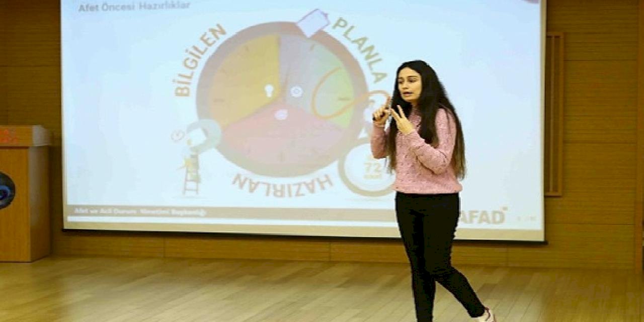 Çocuklara deprem bilinci dersi