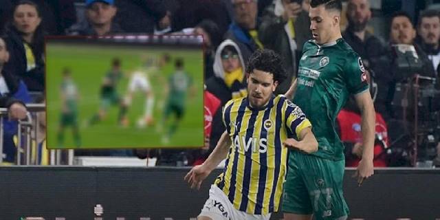 Fenerbahçe Konyaspor maçında sarı lacivertliler bu pozisyonda penaltı bekledi!