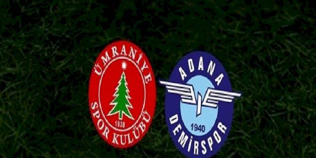 Ümraniyespor - Adana Demirspor CANLI İZLE (Ümraniyespor - Adana Demirspor canlı anlatım)