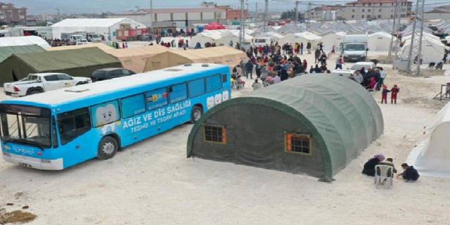 Konya'nın mobil diş aracı Hatay'da