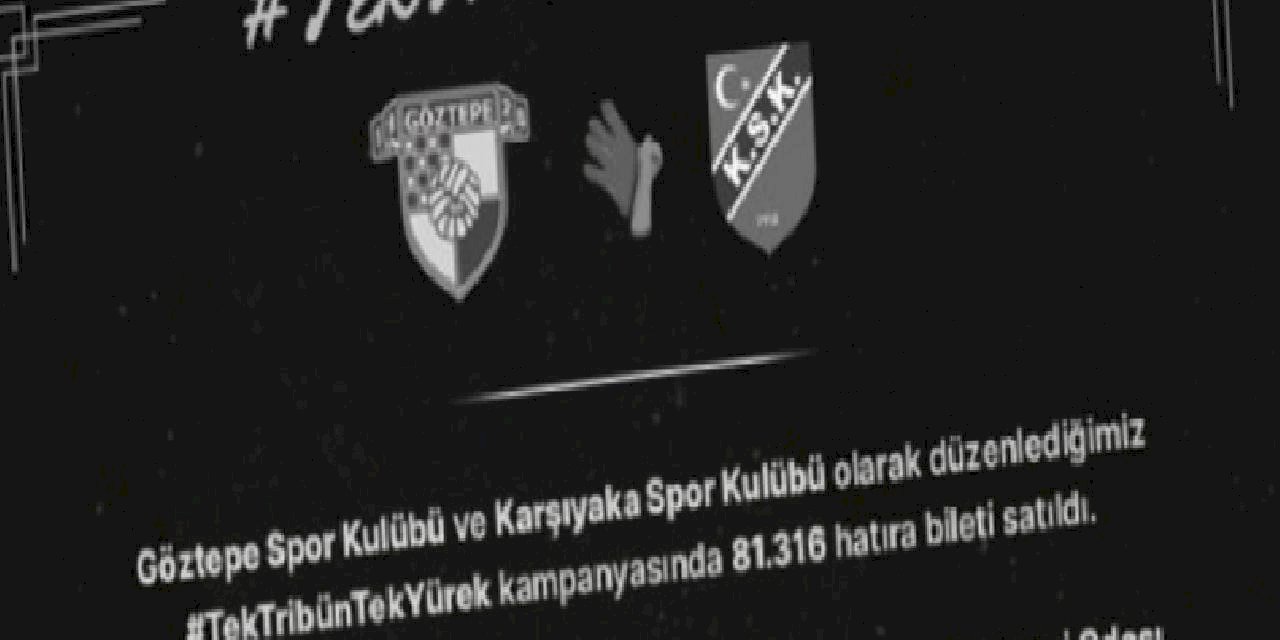 Göztepe ve Karşıyaka hatıra bilet kampanyasına destek olanlara teşekkür etti!