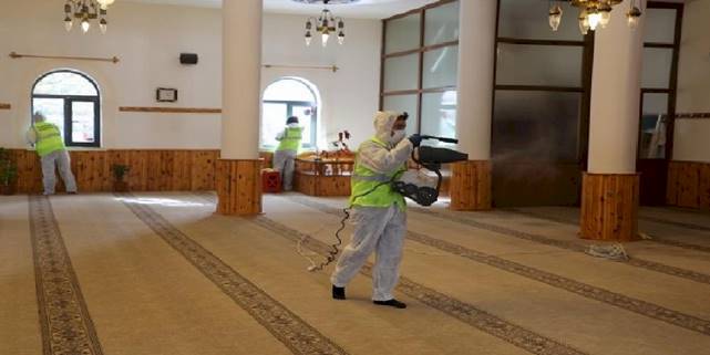 Kayseri Talas'tan cami temizliği