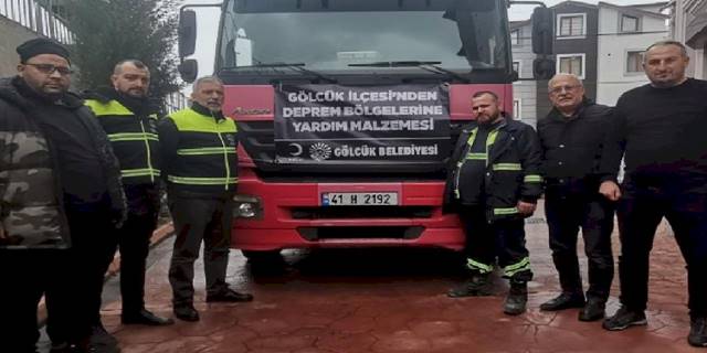 Gölcüklü hayırseverler deprem bölgesinde