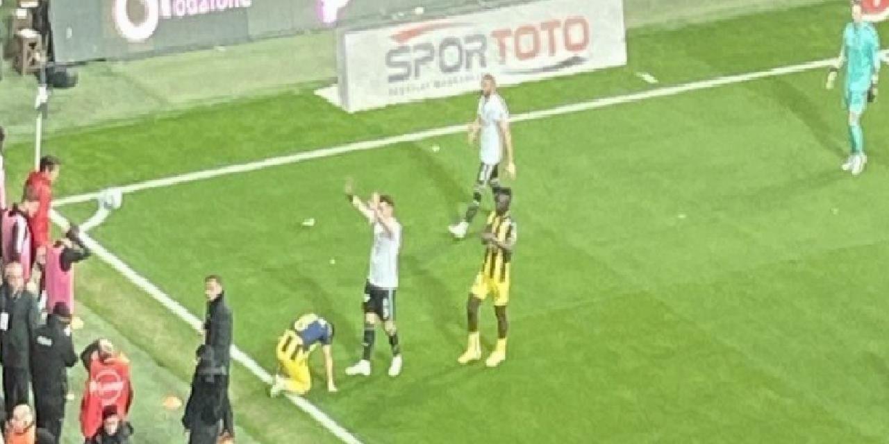Beşiktaş - Ankaragücü maçında tribünlerde tansiyon yüksedi! İşte o görüntüler