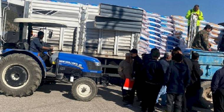 Gaziantep Büyükşehir'den afette etkilenen üreticilere destek