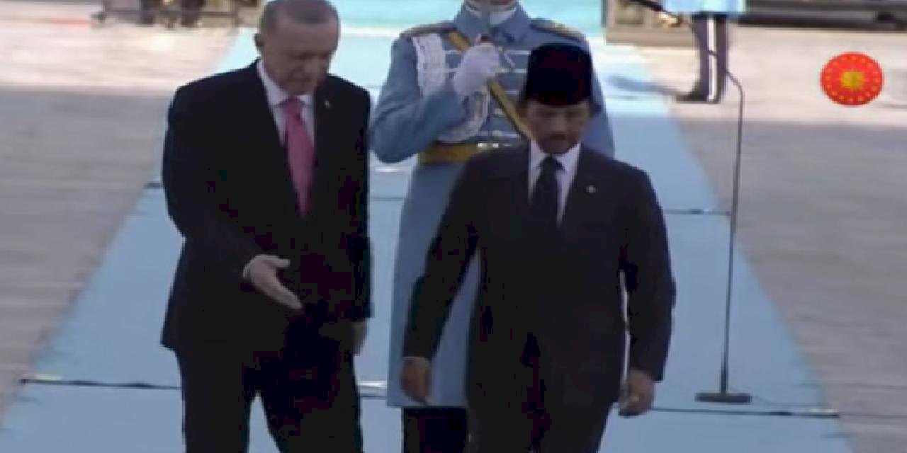 Brunei Sultanı Ankara'da