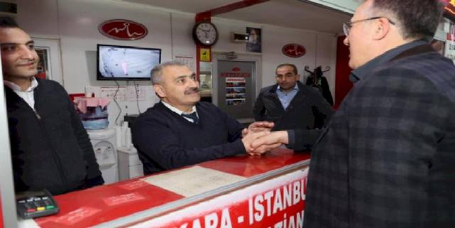 Başkan Savran'dan terminal ziyareti