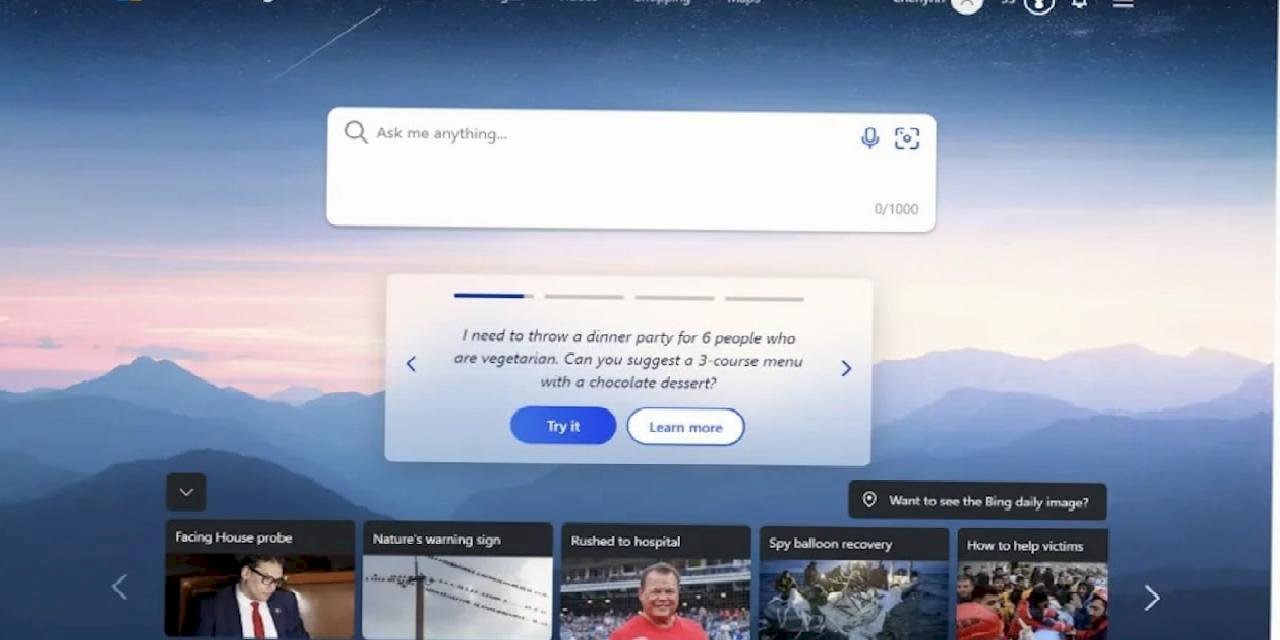Bing, 100 Milyon Günlük Aktif Kullanıcı Barajını Aştı