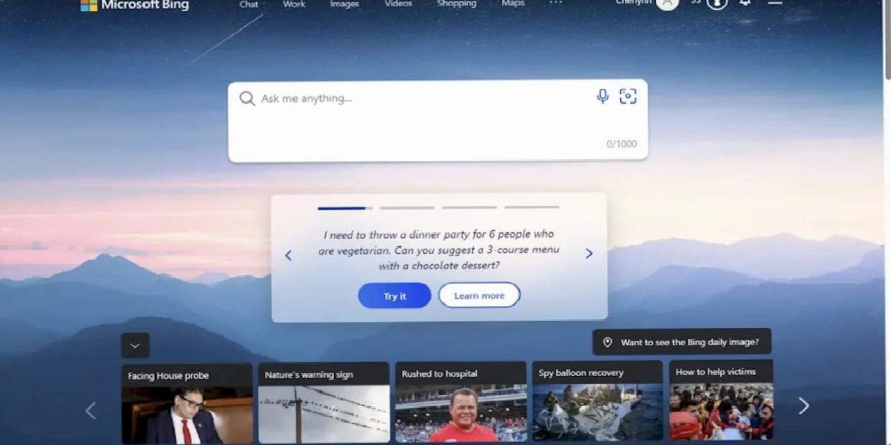 Bing, Günlük 100 Milyon Aktif Kullanıcı Barajını Aştı