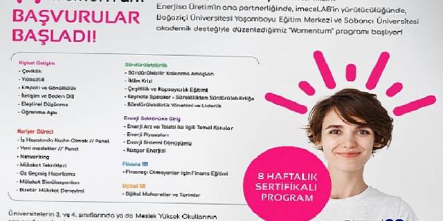 Womentum Programı, Kadın Öğrencilere Kariyer Yolculuklarında Destek Olacak