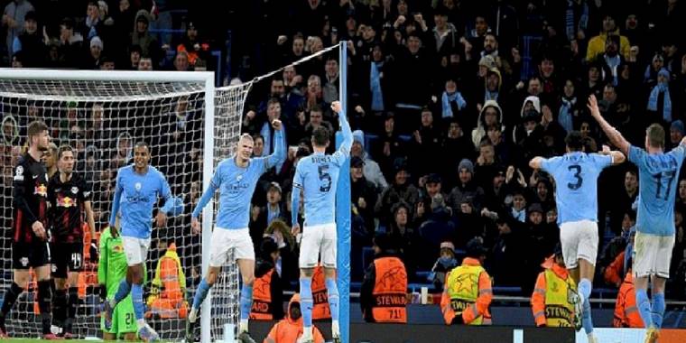 Manchester City 7-0 Red Bull Leipzig MAÇ SONUCU - ÖZET) City Haaland ile güle oynaya turladı!