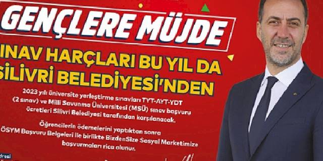 Silivri Belediyesi Öğrencilerin Sınav Ücretlerini Karşılıyor