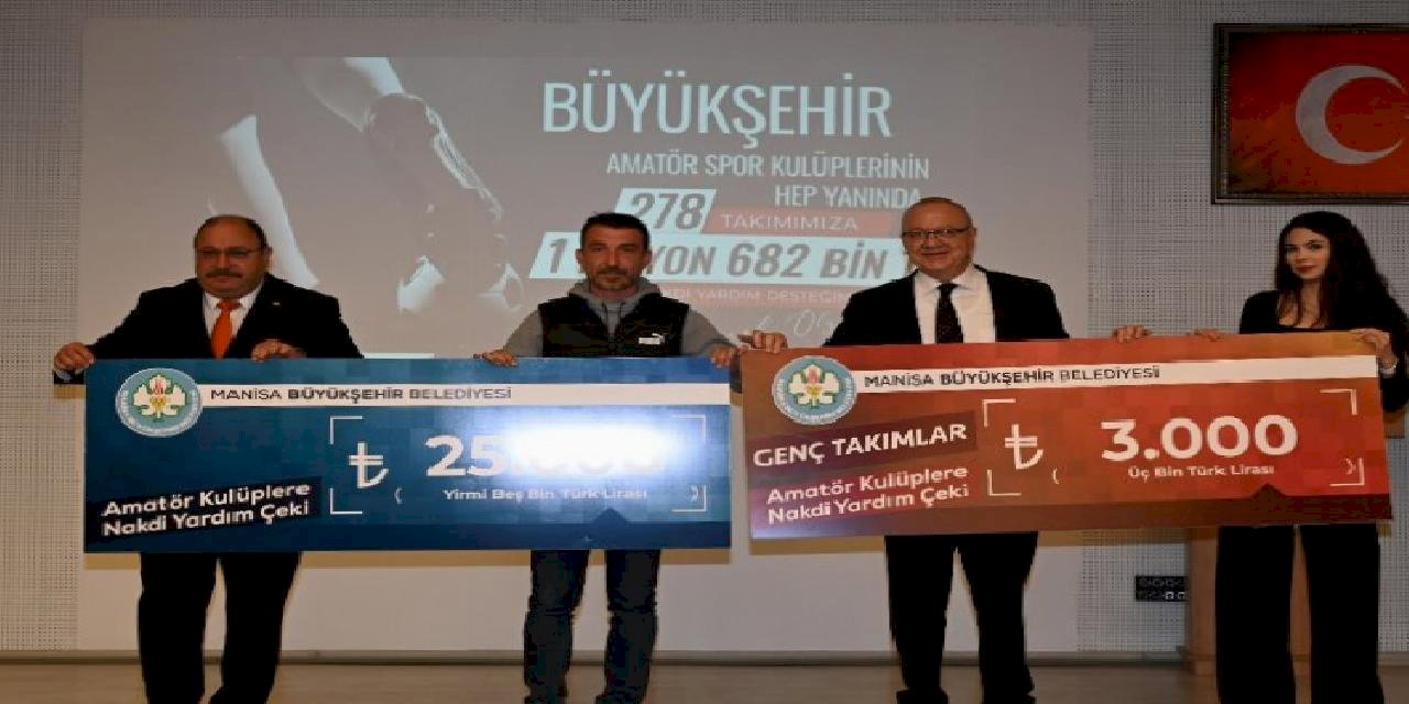 Manisa'da amatörler 'çek'lendi! 278 kulübe 1,6 milyon TL'lik nakdi destek