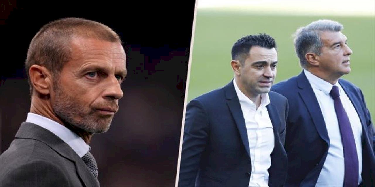 UEFA Başkanı açıkladı! Barcelona'ya men cezası yolda...