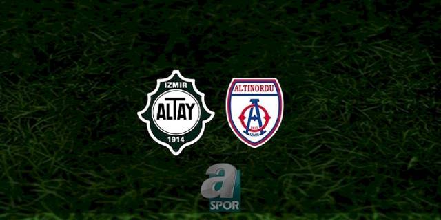 Altay - Altınordu maçı ne zaman, saat kaçta ve hangi kanalda? | TFF 1. Lig