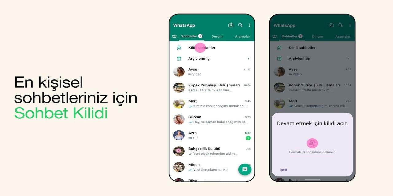 WhatsApp, Sohbet Kilidi Özelliğini Duyurdu
