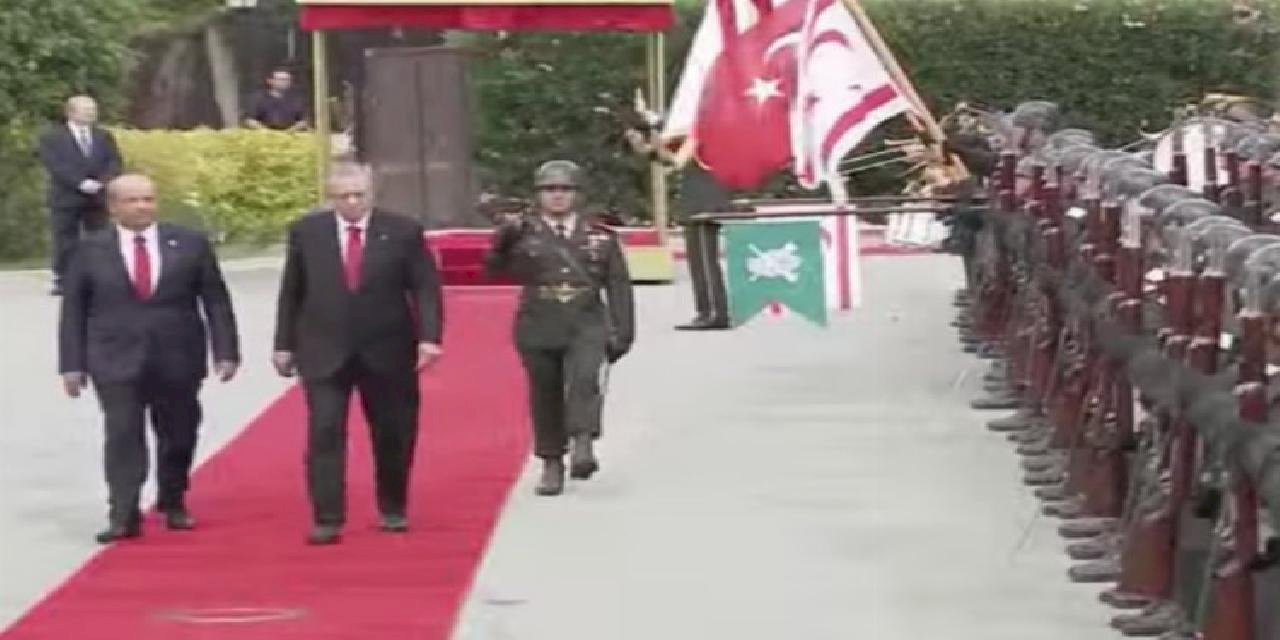 Cumhurbaşkanı Erdoğan KKTC'de