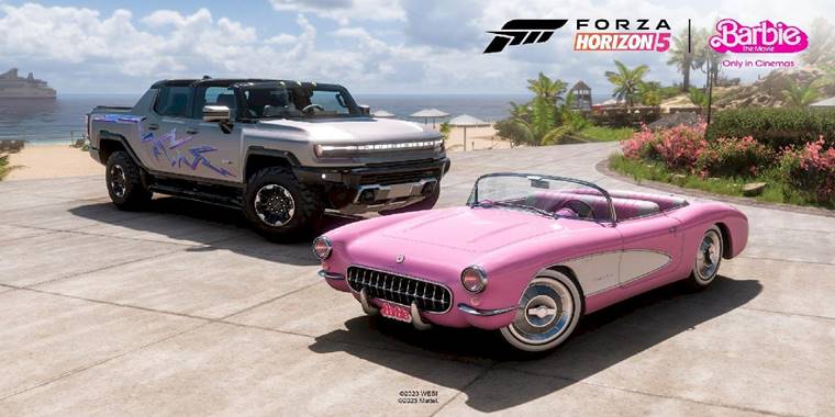 Şaka Değil: Forza Horizon 5’e İki Adet Ücretsiz Barbie Film Arabası Geldi