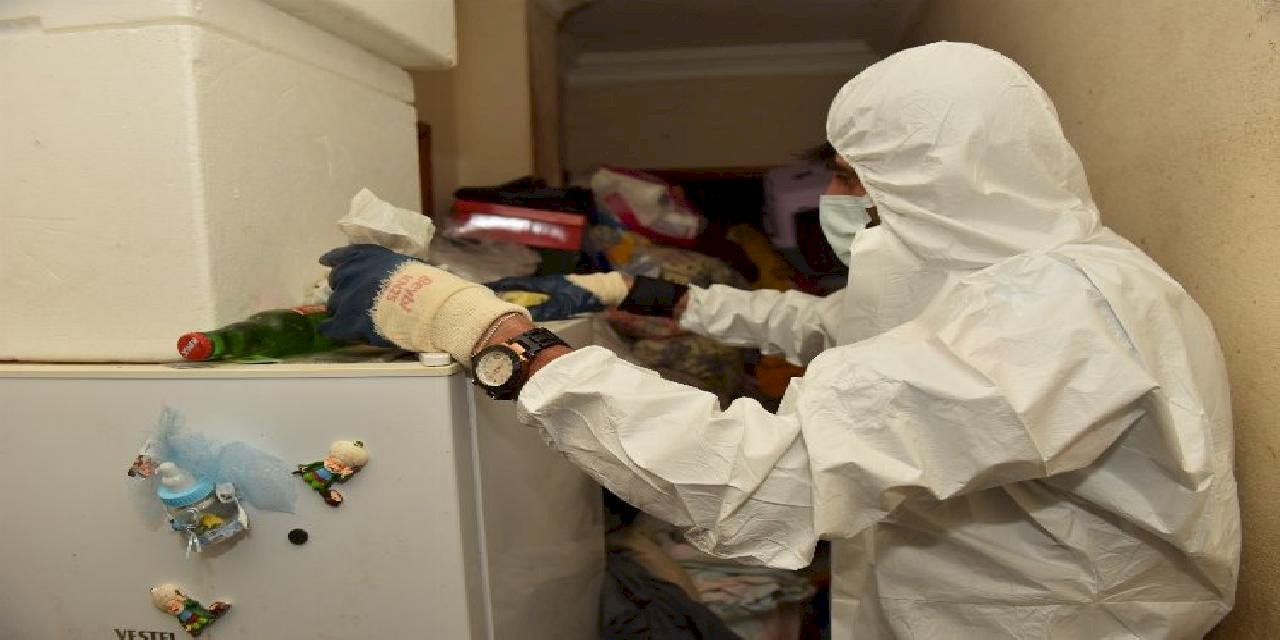 Bursa Yıldırım'da 'çöp ev' mesaisi