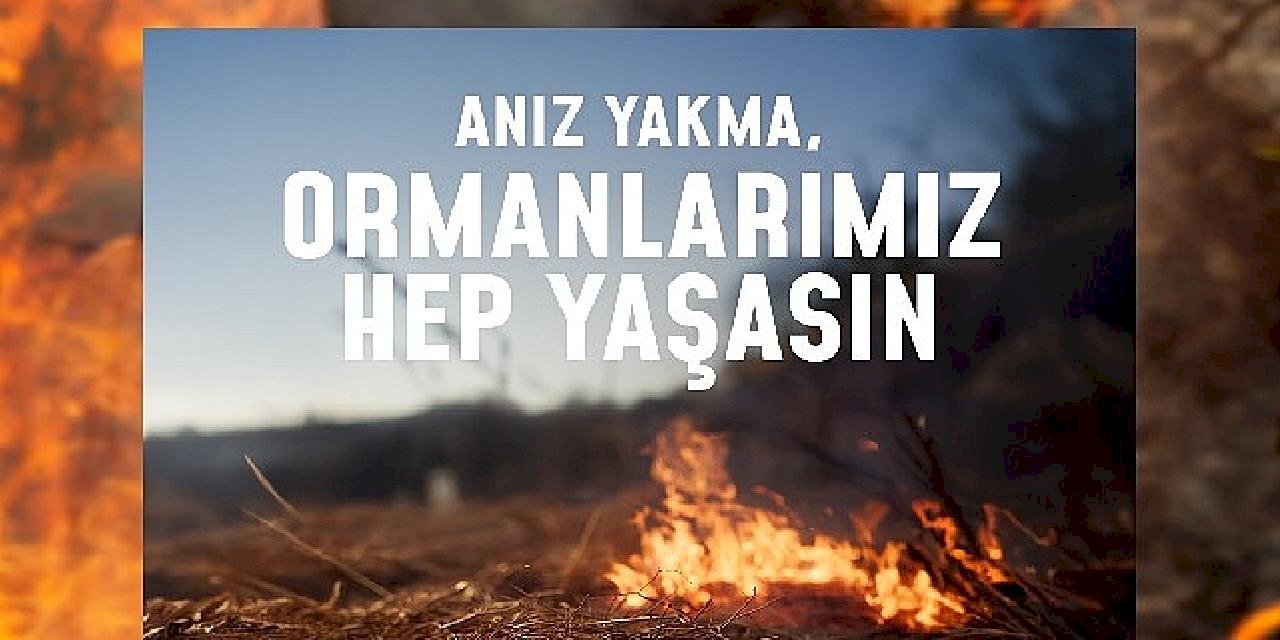 Bir kıvılcım geleceğimizi yakmasın, ormanlarımız hep yaşasın!