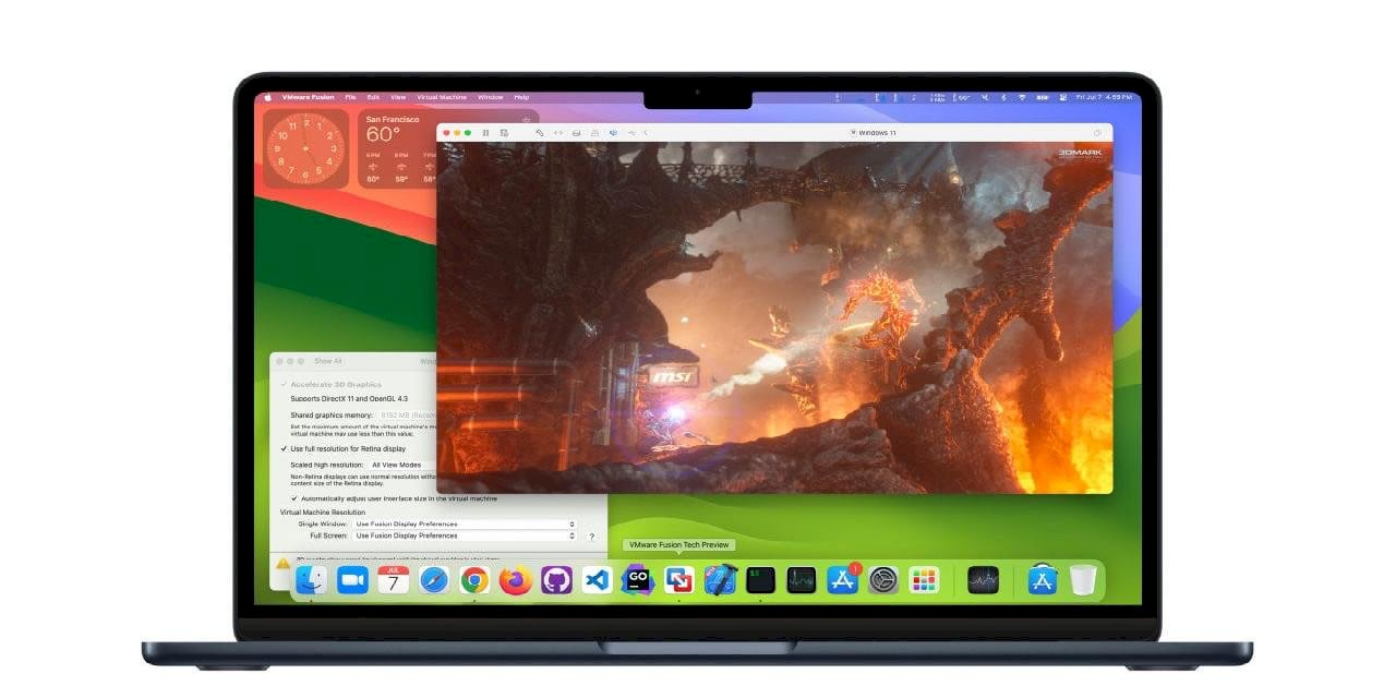 VMware, Apple Silicon Mac’lerde Windows 11 İçin 3B Hızlandırma Sağlıyor