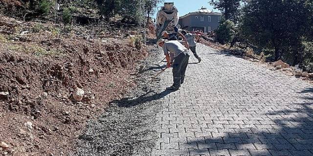 Beycik'te yol çalışmaları