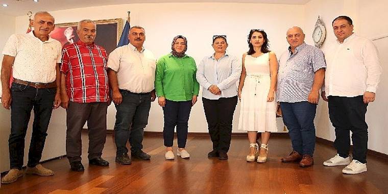 İncirliova'nın CHP ve İYİ Parti'li Belediye Meclis Üyeleri Başkan Çerçioğlu'nu ziyaret etti