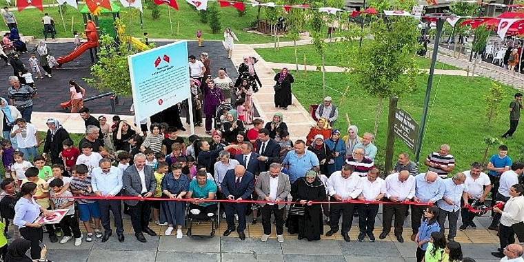 Gazi yakup kutman parkı keçiören'de açıldı 