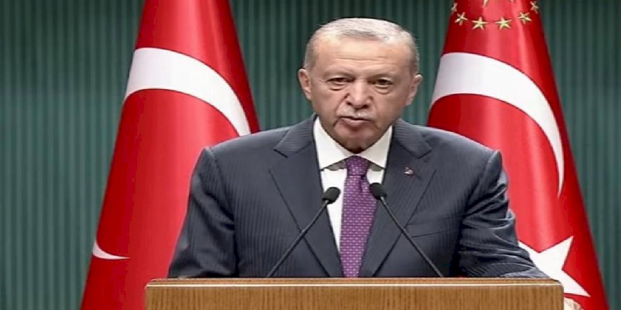 Kabine sonrası Erdoğan açıklama yapıyor