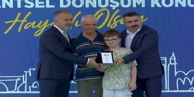 Bursa Yıldırım'da kentsel anahtar teslim töreni