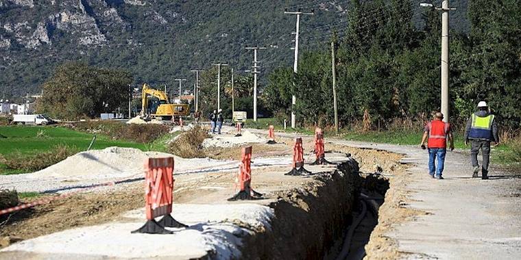 Muğla Büyükşehir Ören Kanalizasyon Projesinin Yüzde 30'unu Tamamladı
